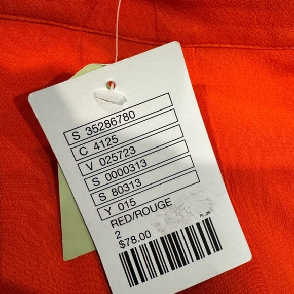 Anthropologie Sunday in Brooklyn Wide Leg Shorts Pleated | Orange | Size 2 | NWT - Picture 6 of 7